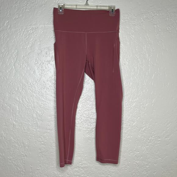 Lululemon Wunder Train Crop 23" Brier Rose Size 10 Everlux Leggings w/ Pockets - Picture 2 of 4